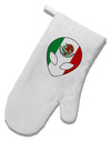 Mexican Flag Extraterrestrial White Printed Fabric Oven Mitt by TooLoud-Oven Mitt-TooLoud-White-Davson Sales