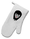 Cute Pixel Vampire Female White Printed Fabric Oven Mitt-Oven Mitt-TooLoud-White-Davson Sales