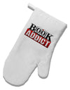 Book Addict White Printed Fabric Oven Mitt-Oven Mitt-TooLoud-White-Davson Sales