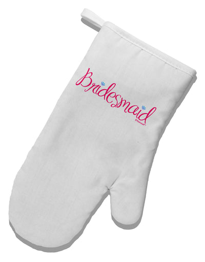 Bridesmaid Design - Diamonds - Color White Printed Fabric Oven Mitt-Oven Mitt-TooLoud-White-Davson Sales