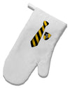 Wizard Tie Yellow and Black White Printed Fabric Oven Mitt-Oven Mitt-TooLoud-White-Davson Sales