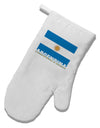 Argentina Flag White Printed Fabric Oven Mitt-Oven Mitt-TooLoud-White-Davson Sales