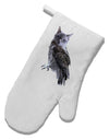 Lucky Cat Owl White Printed Fabric Oven Mitt-Oven Mitt-TooLoud-White-Davson Sales