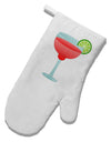 Red Margarita with Lime - Cinco de Mayo White Printed Fabric Oven Mitt by TooLoud-Oven Mitt-TooLoud-White-Davson Sales