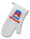 Future Republican White Printed Fabric Oven Mitt-Oven Mitt-TooLoud-White-Davson Sales