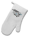 Tolerance And Acceptance White Printed Fabric Oven Mitt-Oven Mitt-TooLoud-White-Davson Sales