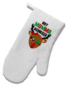 Hot Momma Reindeer Matching Deer White Printed Fabric Oven Mitt-Oven Mitt-TooLoud-White-Davson Sales