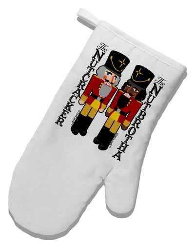 The Nutcracker and Nutbrotha White Printed Fabric Oven Mitt by TooLoud-TooLoud-White-Davson Sales