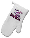 Live Big & Dream Bigger White Printed Fabric Oven Mitt-Oven Mitt-TooLoud-White-Davson Sales