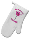 Sucker For You White Printed Fabric Oven Mitt-Oven Mitt-TooLoud-White-Davson Sales