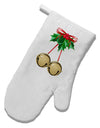 Jingle Balls White Printed Fabric Oven Mitt-Oven Mitt-TooLoud-White-Davson Sales