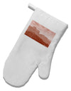 Red Planet Landscape White Printed Fabric Oven Mitt-Oven Mitt-TooLoud-White-Davson Sales