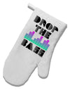 Drop the Bass White Printed Fabric Oven Mitt-Oven Mitt-TooLoud-White-Davson Sales