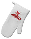 Hardstyle Biohazard White Printed Fabric Oven Mitt-Oven Mitt-TooLoud-White-Davson Sales