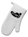 Bigfoot White Printed Fabric Oven Mitt by TooLoud-Oven Mitt-TooLoud-White-Davson Sales