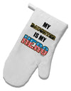 My Daughter is My Hero - Armed Forces White Printed Fabric Oven Mitt by TooLoud-Oven Mitt-TooLoud-White-Davson Sales