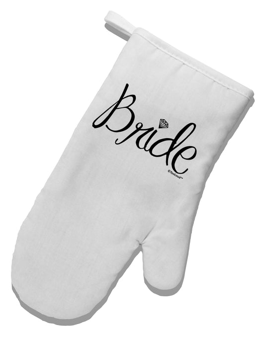 Bride Design - Diamond White Printed Fabric Oven Mitt-Oven Mitt-TooLoud-White-Davson Sales