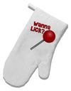 Wanna Lick Lollipop White Printed Fabric Oven Mitt-Oven Mitt-TooLoud-White-Davson Sales