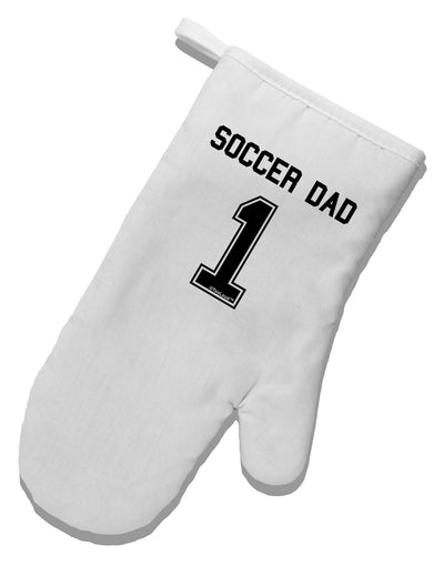 Soccer Dad Jersey White Printed Fabric Oven Mitt by TooLoud-Oven Mitt-TooLoud-White-Davson Sales