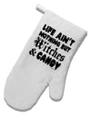 Witches and Candy White Printed Fabric Oven Mitt-Oven Mitt-TooLoud-White-Davson Sales