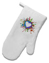 Heart Paint Splatter White Printed Fabric Oven Mitt-Oven Mitt-TooLoud-White-Davson Sales