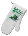 Green Beer - Inside You White Printed Fabric Oven Mitt-Oven Mitt-TooLoud-White-Davson Sales