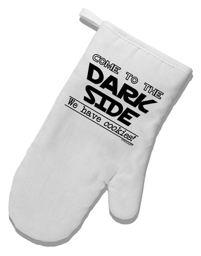 Come To The Dark Side - Cookies White Printed Fabric Oven Mitt by TooLoud-Oven Mitt-TooLoud-White-Davson Sales