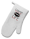 Vamp Life White Printed Fabric Oven Mitt-Oven Mitt-TooLoud-White-Davson Sales