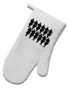 TooLoud Twelve Drummers Drumming White Printed Fabric Oven Mitt-Oven Mitt-TooLoud-White-Davson Sales