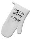 Choose One - Trick White Printed Fabric Oven Mitt-Oven Mitt-TooLoud-White-Davson Sales