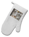 Troubled Burro White Printed Fabric Oven Mitt-Oven Mitt-TooLoud-White-Davson Sales