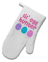 Lil' Egg Hunter - Easter - Pink White Printed Fabric Oven Mitt by TooLoud-Oven Mitt-TooLoud-White-Davson Sales