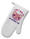 I Can't Bear to be Without You White Printed Fabric Oven Mitt by TooLoud-Oven Mitt-TooLoud-White-Davson Sales