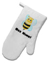 Bee Kind White Printed Fabric Oven Mitt-Oven Mitt-TooLoud-White-Davson Sales