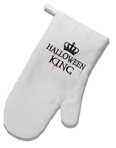 Halloween King White Printed Fabric Oven Mitt by TooLoud-Oven Mitt-TooLoud-White-Davson Sales