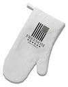 Freedom Flag BnW White Printed Fabric Oven Mitt-Oven Mitt-TooLoud-White-Davson Sales