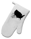 American Roots Design White Printed Fabric Oven Mitt by TooLoud-Oven Mitt-TooLoud-White-Davson Sales