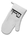 I'll Drink You Under the Table White Printed Fabric Oven Mitt-Oven Mitt-TooLoud-White-Davson Sales