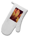 Autumn In Aspen White Printed Fabric Oven Mitt-Oven Mitt-TooLoud-White-Davson Sales