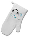 EDM Cord Blue White Printed Fabric Oven Mitt-Oven Mitt-TooLoud-White-Davson Sales