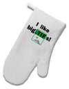 I Like Big Tifs White Printed Fabric Oven Mitt by TooLoud-Oven Mitt-TooLoud-White-Davson Sales