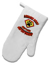 Rescue Dogs - Superpower White Printed Fabric Oven Mitt-Oven Mitt-TooLoud-White-Davson Sales