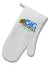 Big Brother White Printed Fabric Oven Mitt-Oven Mitt-TooLoud-White-Davson Sales