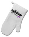 Yes I am a Programmer Girl White Printed Fabric Oven Mitt-Oven Mitt-TooLoud-White-Davson Sales