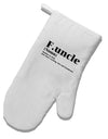 Funcle - Fun Uncle White Printed Fabric Oven Mitt by TooLoud-TooLoud-White-Davson Sales