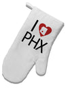 I Heart Phoenix White Printed Fabric Oven Mitt-Oven Mitt-TooLoud-White-Davson Sales