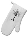 The Royal White Tree White Printed Fabric Oven Mitt by TooLoud-Oven Mitt-TooLoud-White-Davson Sales