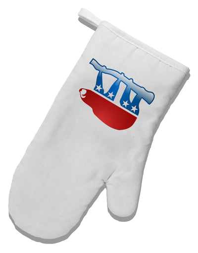 Sloth Political Party Symbol White Printed Fabric Oven Mitt-Oven Mitt-TooLoud-White-Davson Sales