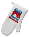 Republican Party Animal White Printed Fabric Oven Mitt-Oven Mitt-TooLoud-White-Davson Sales