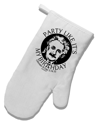 Ultimate Pi Day - Birthday Design White Printed Fabric Oven Mitt by TooLoud-Oven Mitt-TooLoud-White-Davson Sales